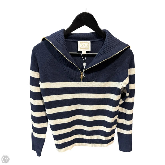 Sweater By Sail To Sable In Blue & White, Size: Xs