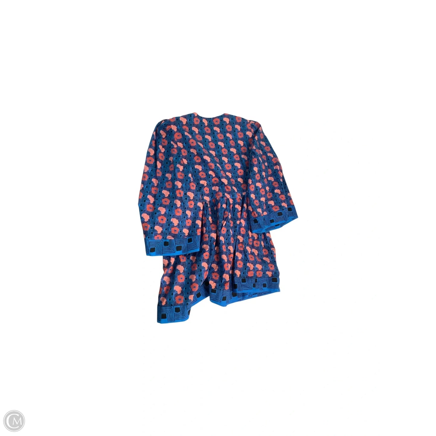 Dress Casual Midi By Tuckernuck In Blue & Orange, Size: 3x