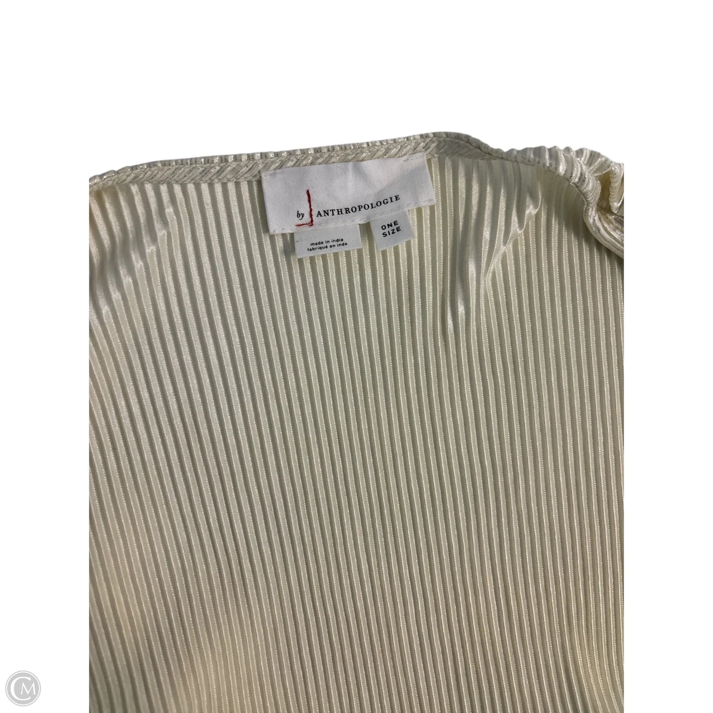 Cardigan By Anthropologie In Cream & Grey, Size: Osfm