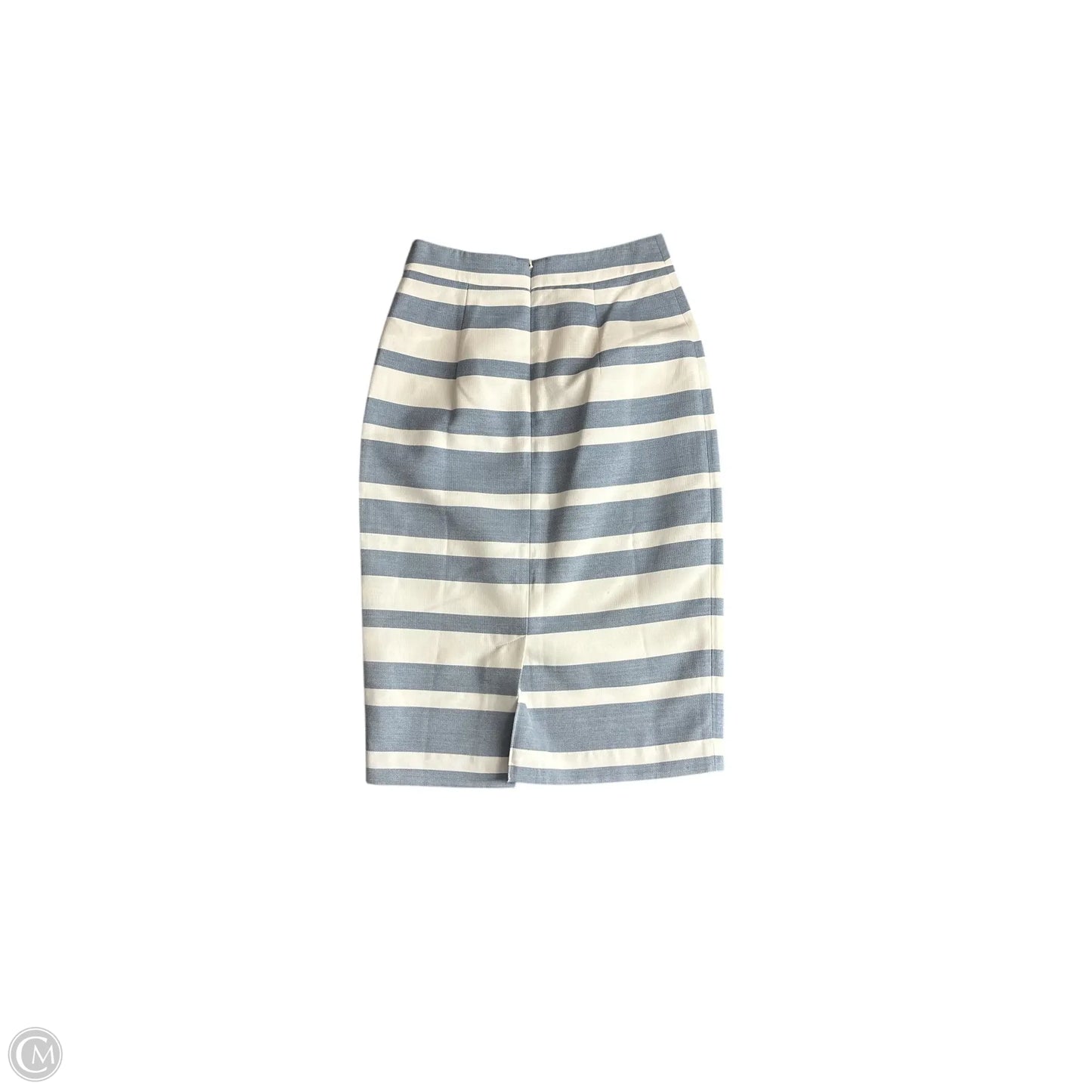 Skirt Midi By Halogen In Blue & White, Size: 0