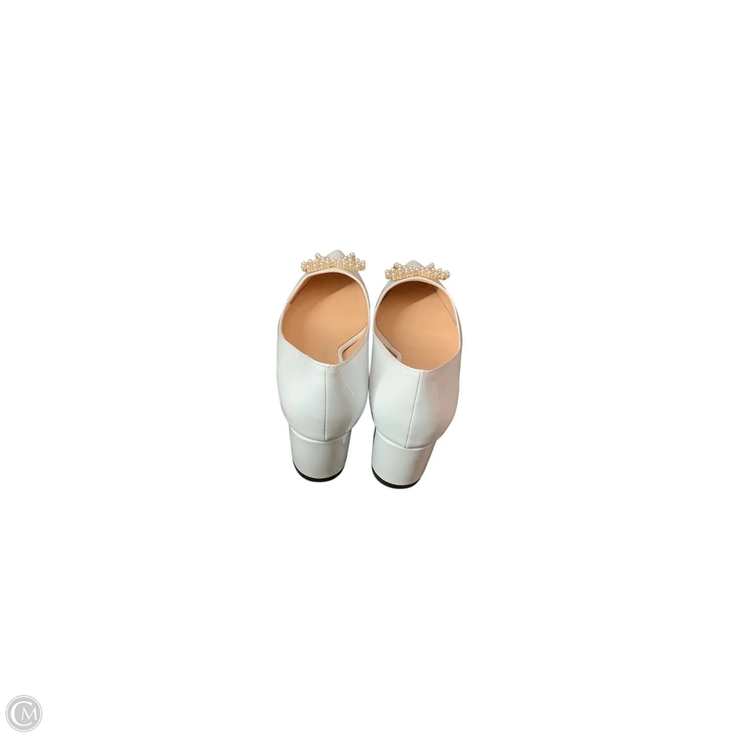 Shoes Heels Block By Clothes Mentor In White, Size: 10.5