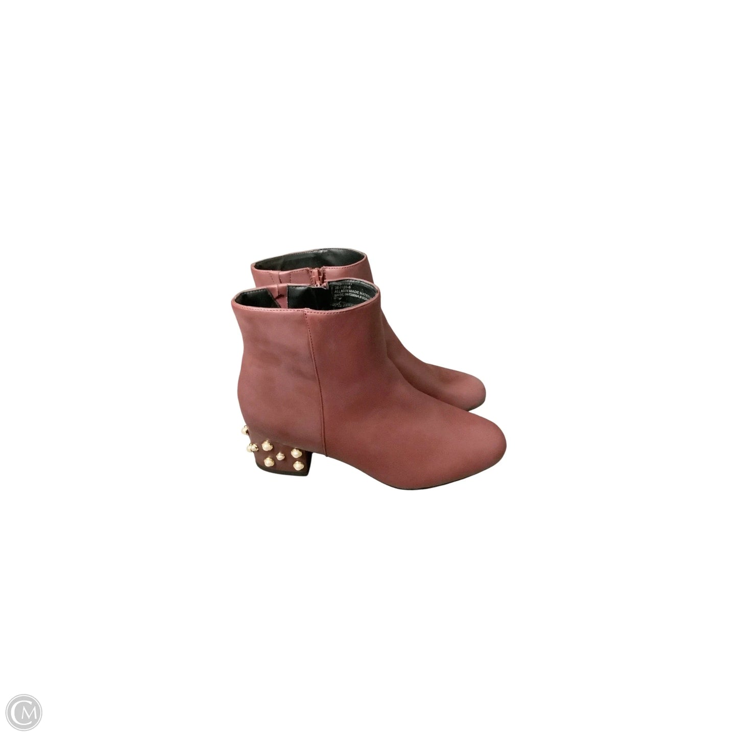 Boots Ankle Heels By Comfortview In Red, Size: 10