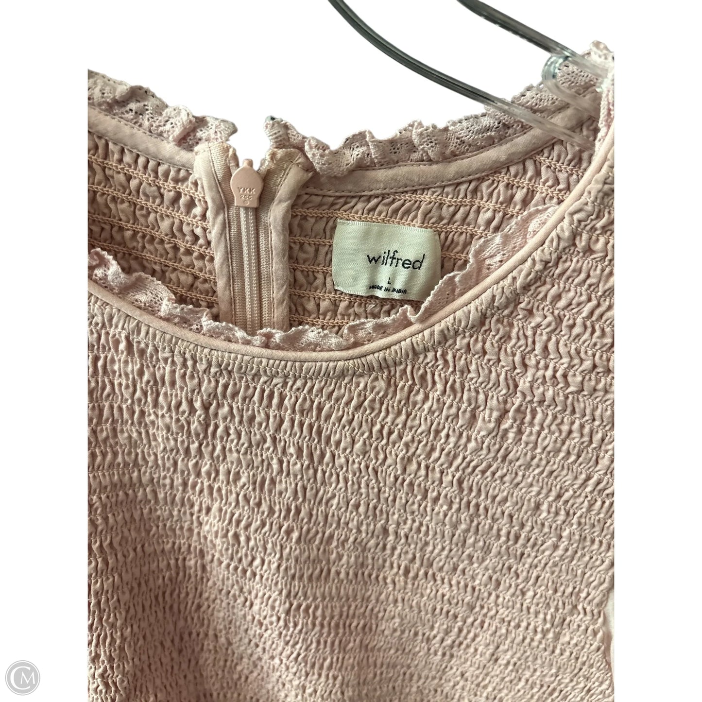 Top Short Sleeve By Wilfred In Pink, Size: L