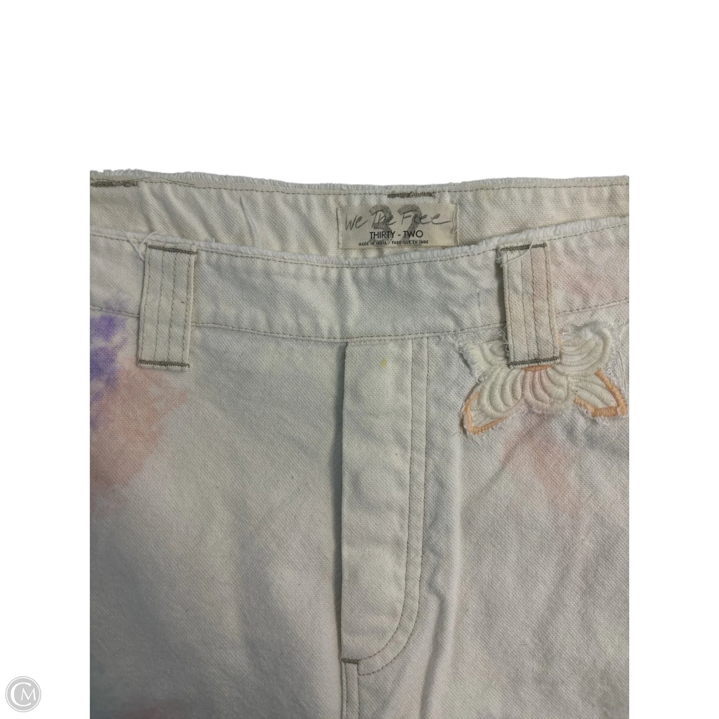 Jeans Straight By We The Free In Cream, Size: 14