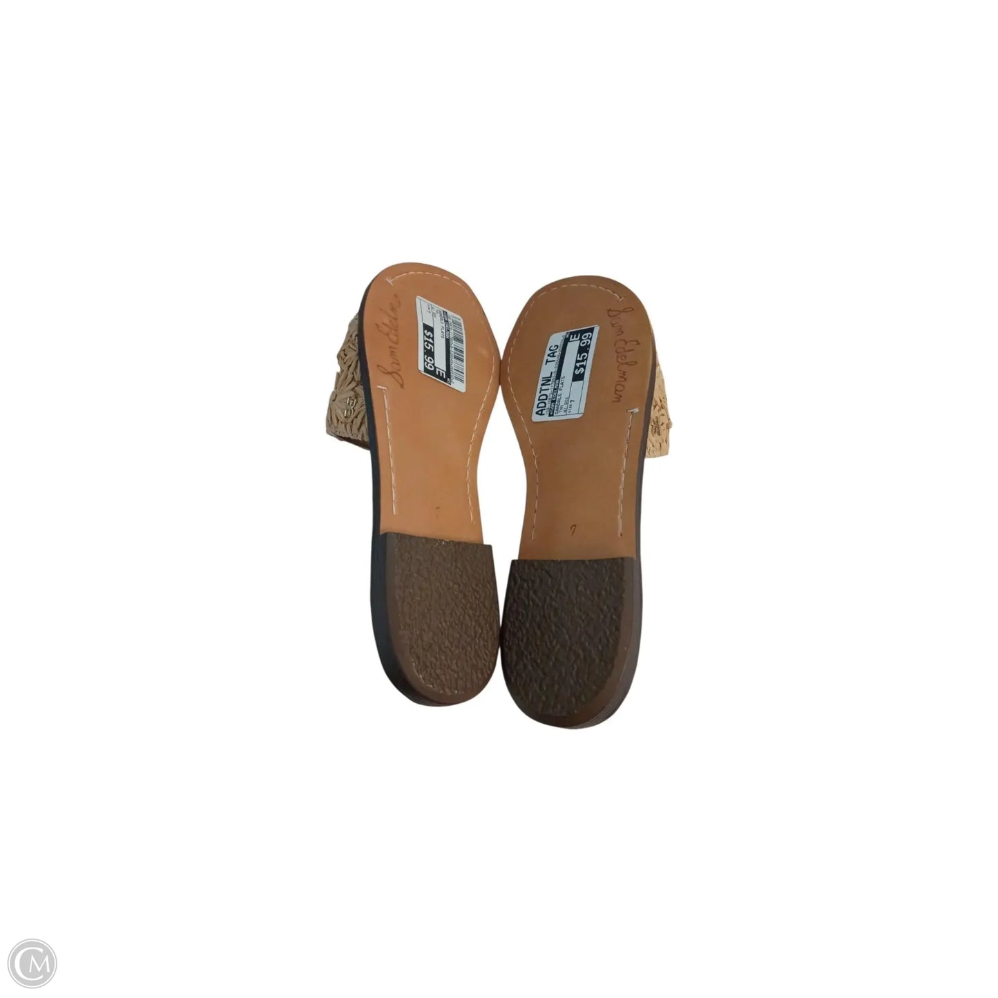 Sandals Flats By Sam Edelman In Tan, Size: 7