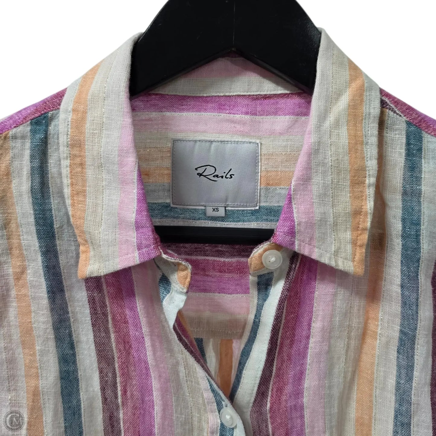 Top Short Sleeve Basic By Rails In Striped Pattern, Size: Xs