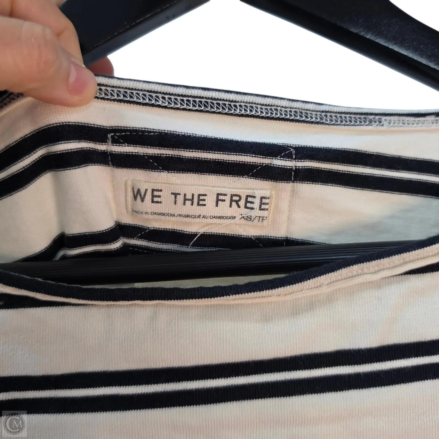 Top Short Sleeve Basic By We The Free In Striped Pattern, Size: Xs