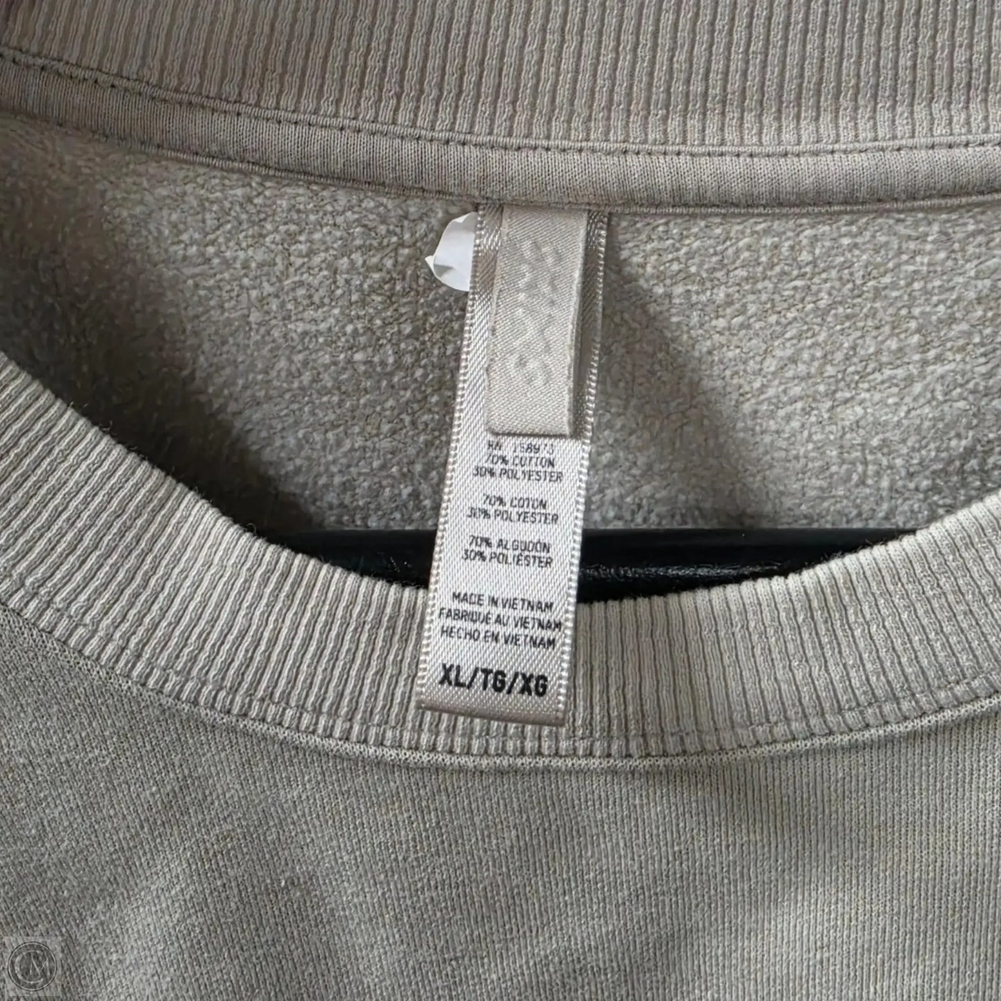 Sweatshirt Crewneck By Skims In Taupe, Size: Xl