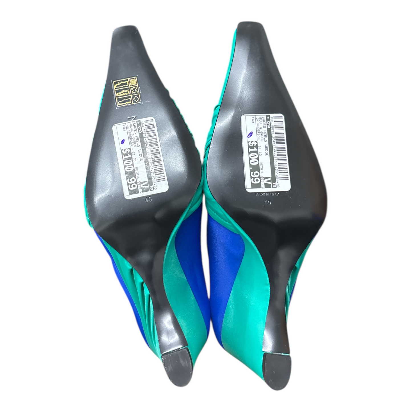 Shoes Heels Wedge By Cma In Blue & Green