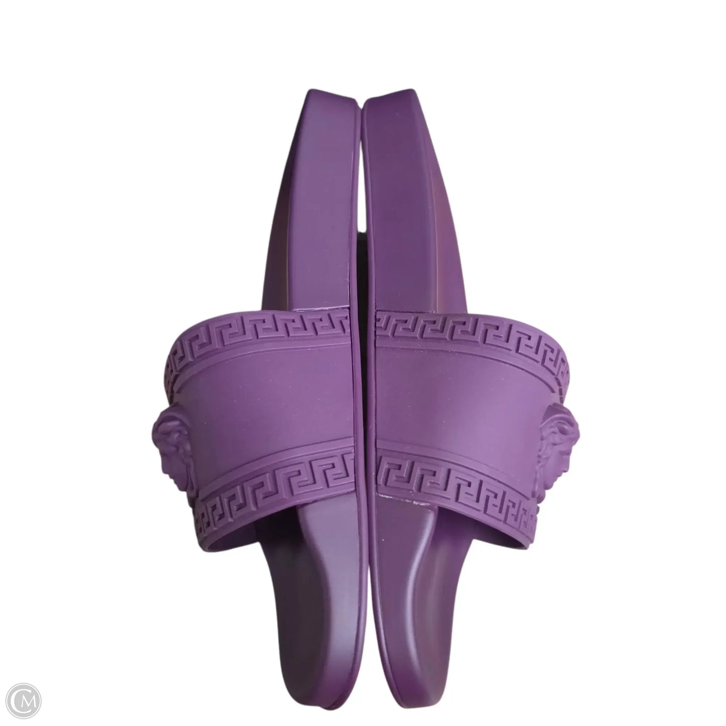 Shoes Luxury Designer By Versace In Purple, Size: 12.5