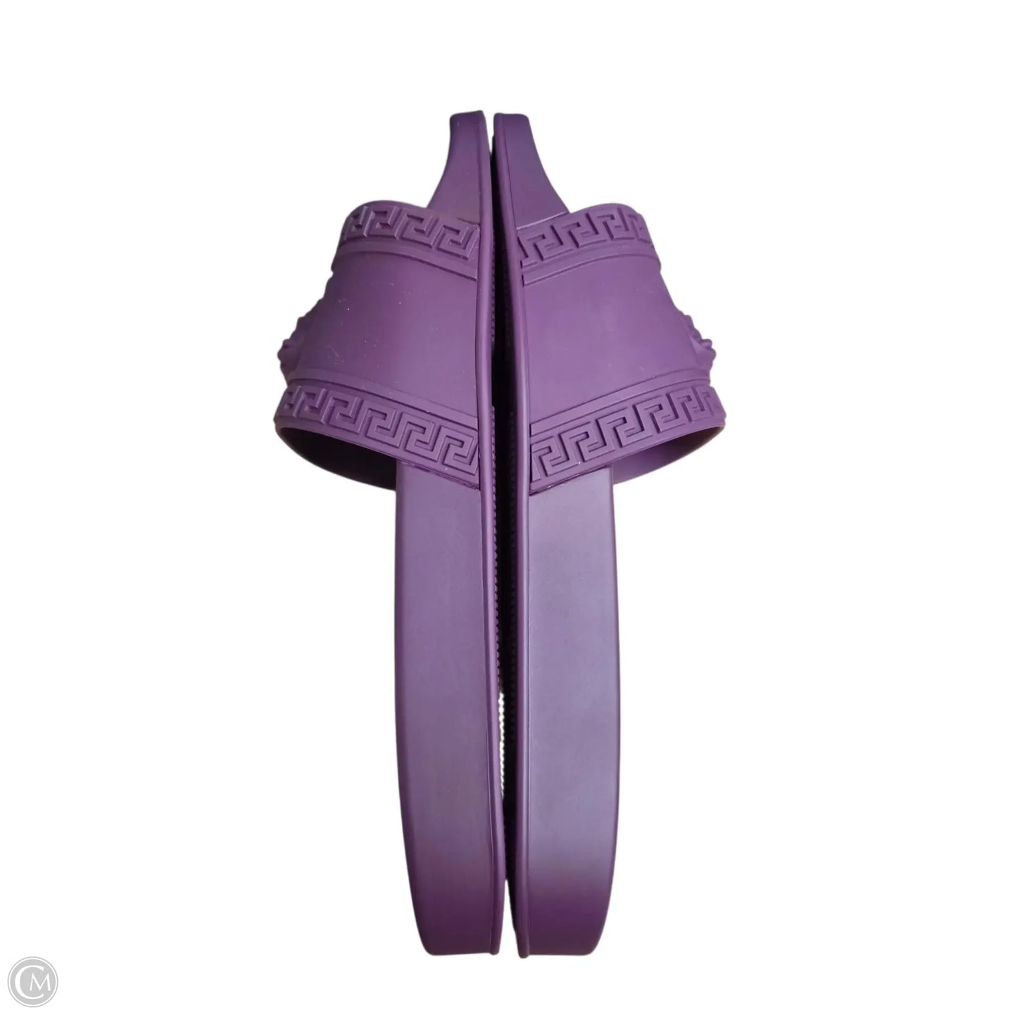 Shoes Luxury Designer By Versace In Purple, Size: 12.5