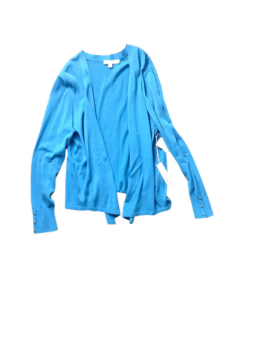 Sweater Cardigan By Chicos In Blue, Size: Xl