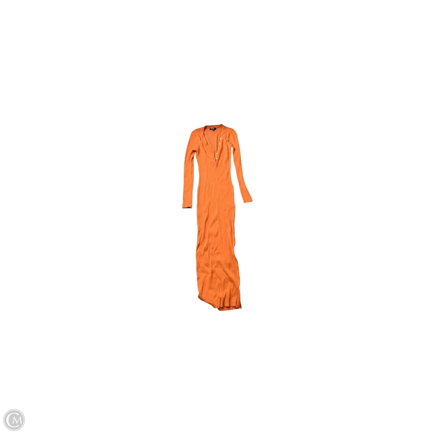 Dress Casual Maxi By Clothes Mentor In Orange, Size: L