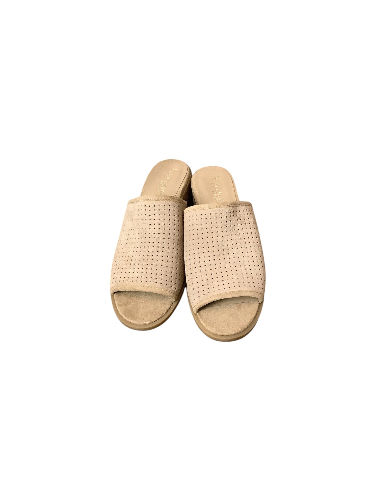 Shoes Heels Block By Koolaburra By Ugg In Tan, Size: 7