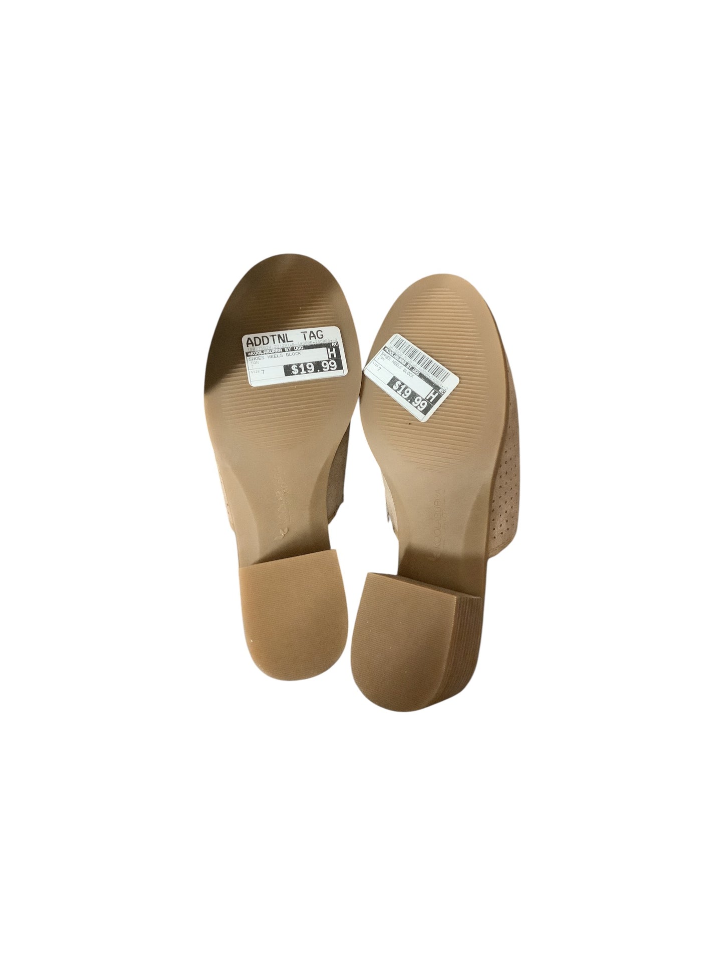 Shoes Heels Block By Koolaburra By Ugg In Tan, Size: 7