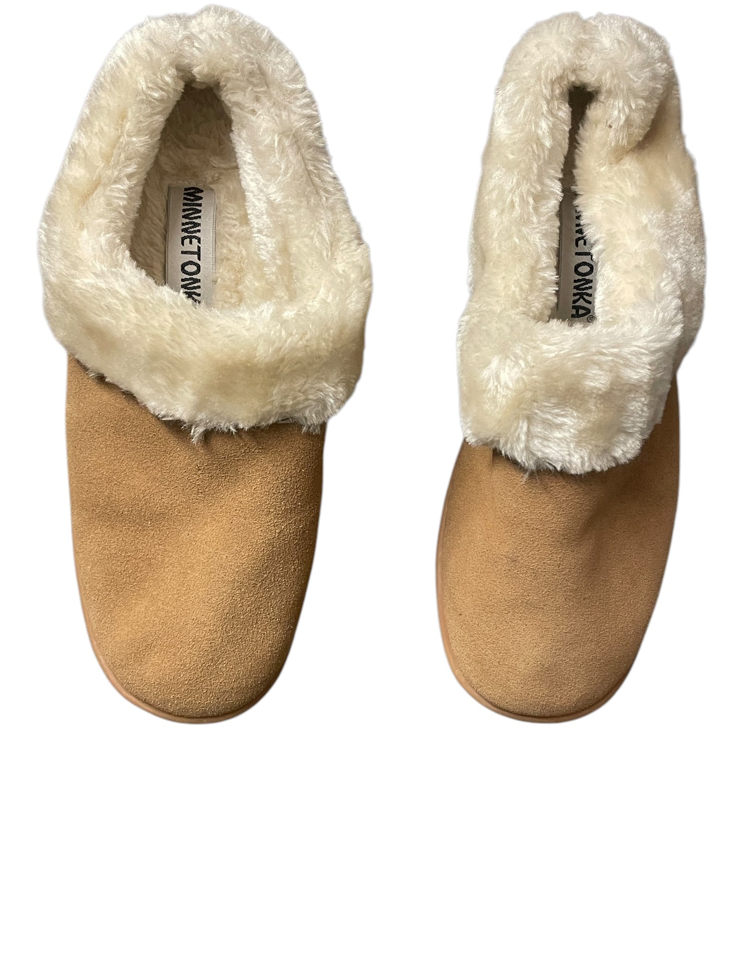 Slippers By Minnetonka In Tan, Size: 10