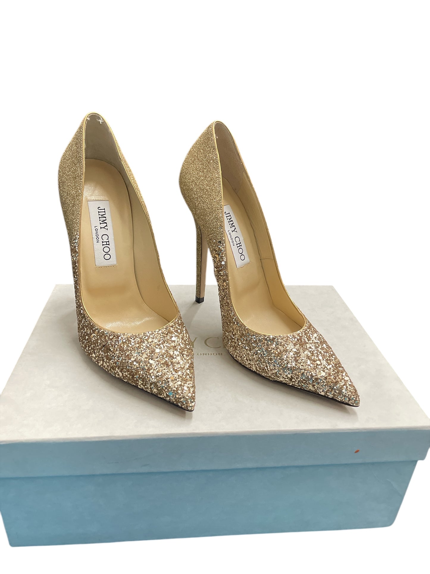 Shoes Luxury Designer By Jimmy Choo In Gold