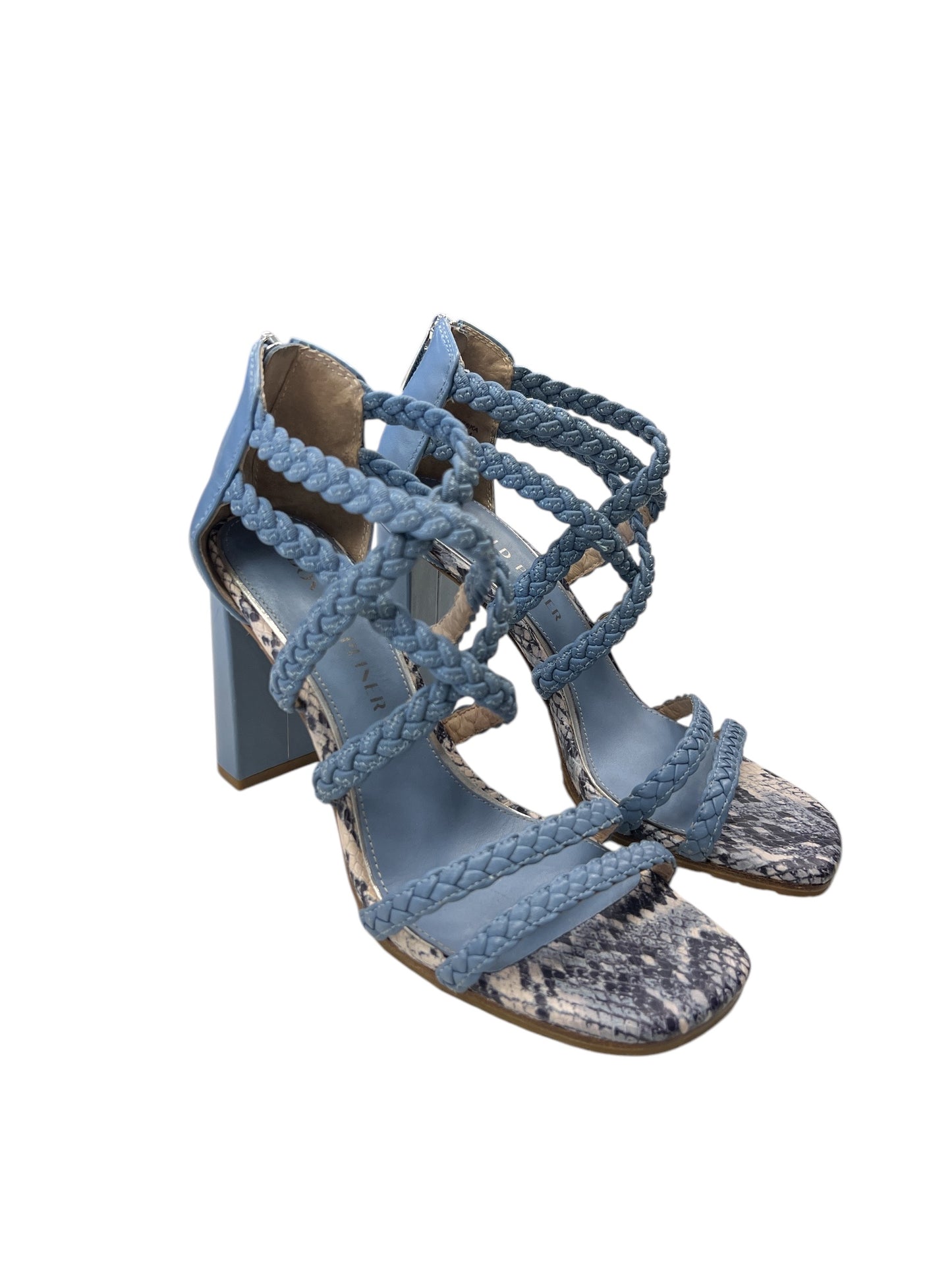 Sandals Heels Block By Donald Pliner In Blue, Size: 6.5