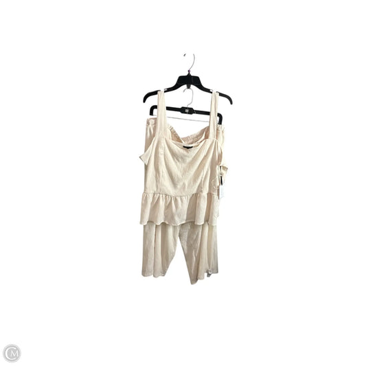 Pants Set 2pc By 1.state In Cream, Size: 2x