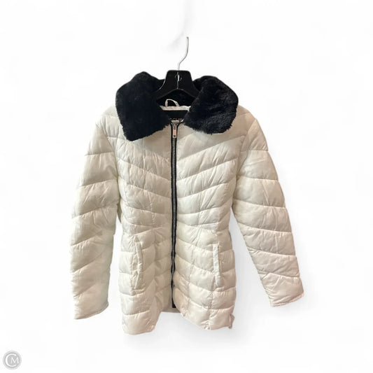 Coat Parka By Clothes Mentor In White, Size: M