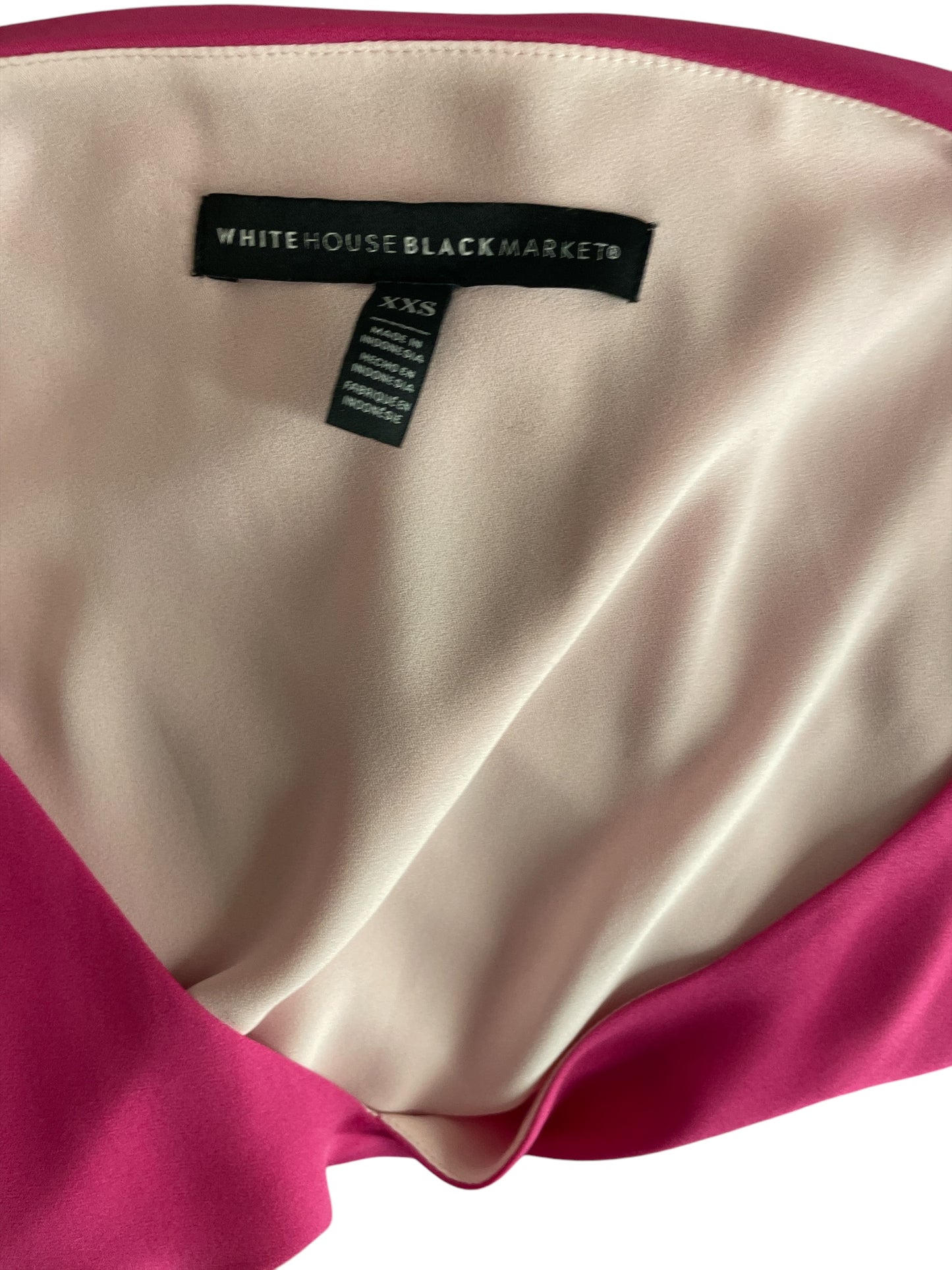 Top Short Sleeve Basic By White House Black Market In Pink, Size: Xxs