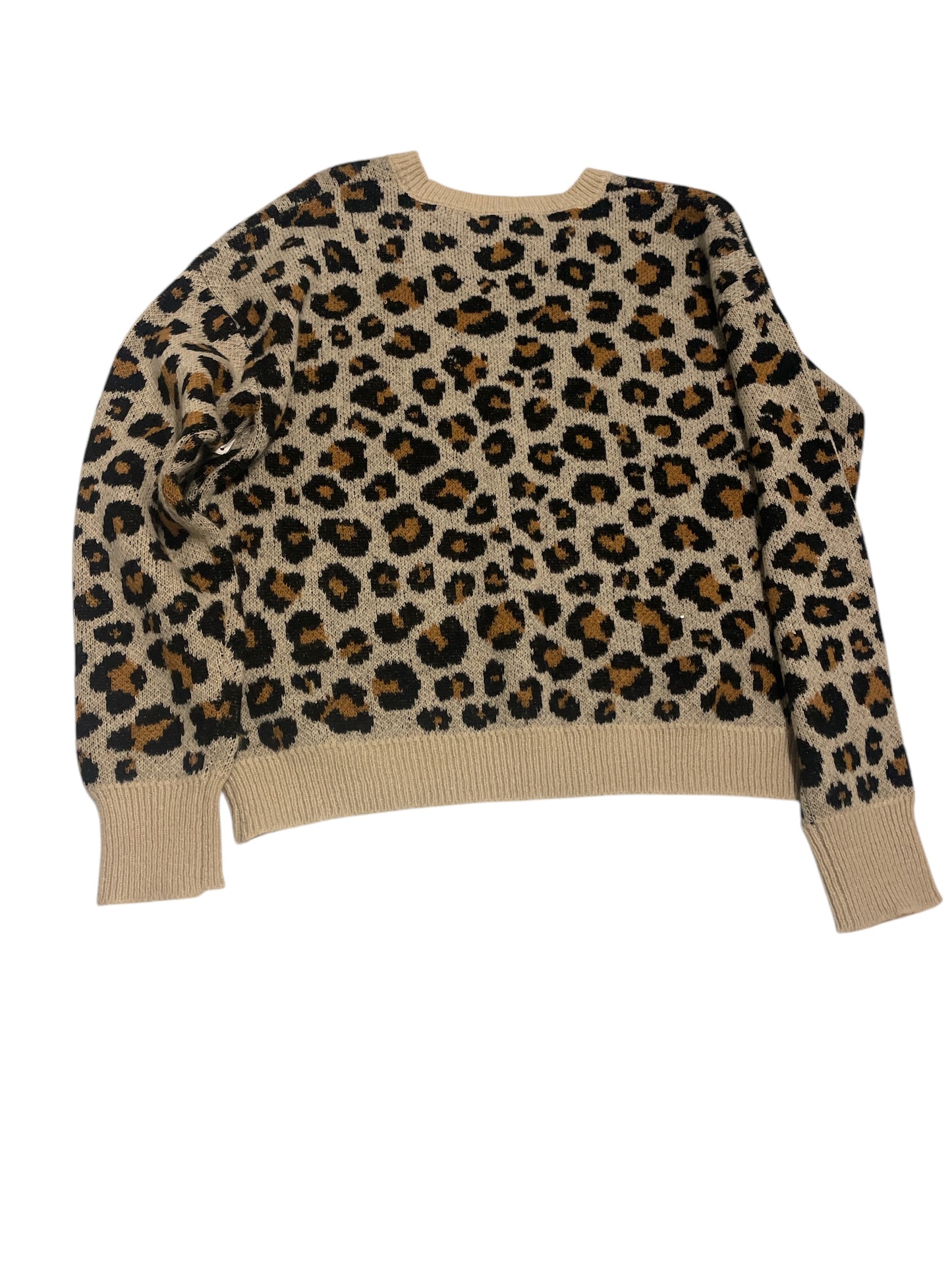 Sweater By Knox Rose In Animal Print, Size: M