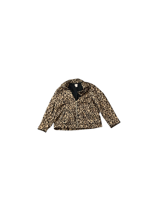 Blazer By Chicos In Animal Print, Size: Lp