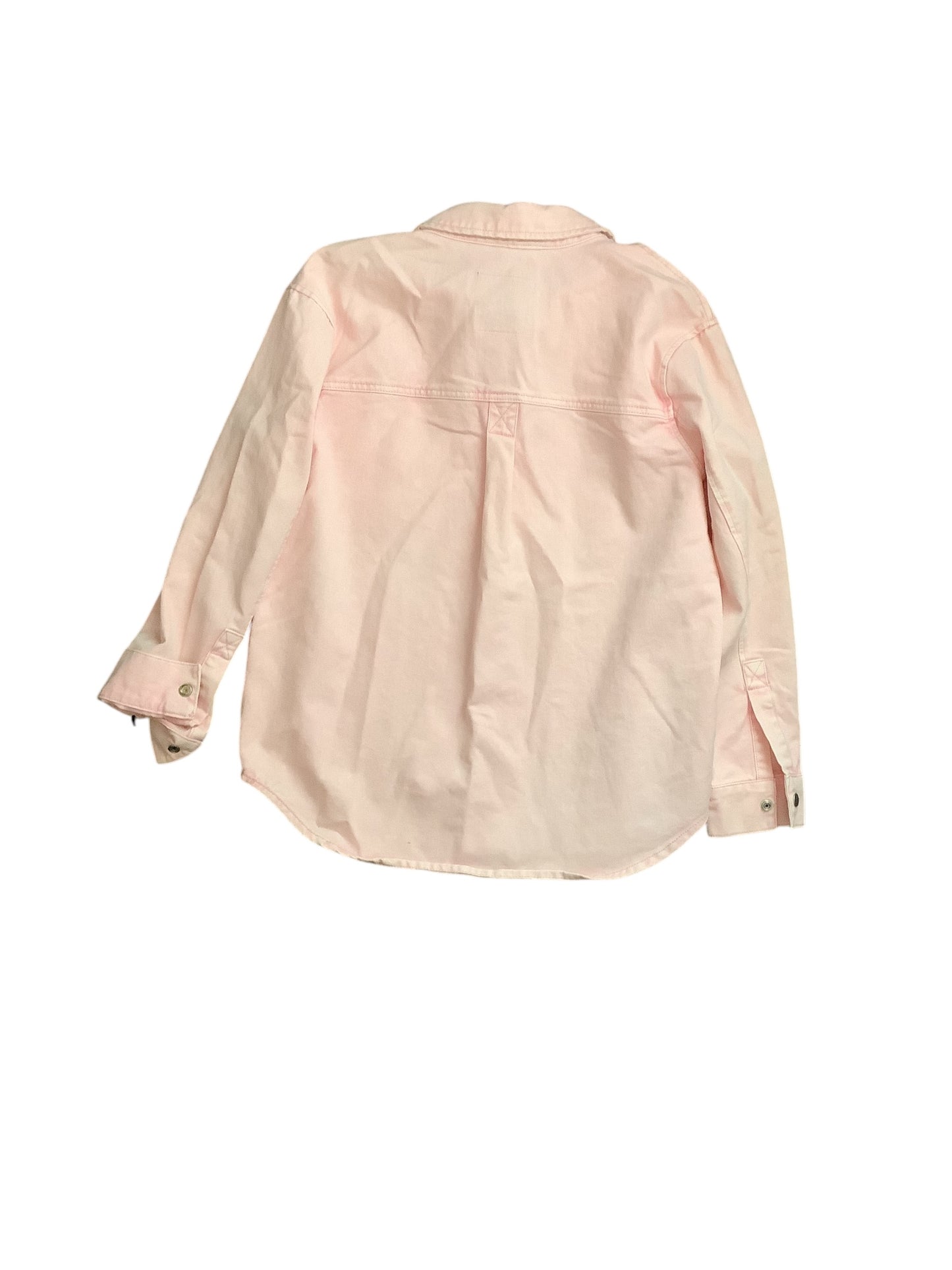 Jacket Denim By Clothes Mentor In Pink, Size: S