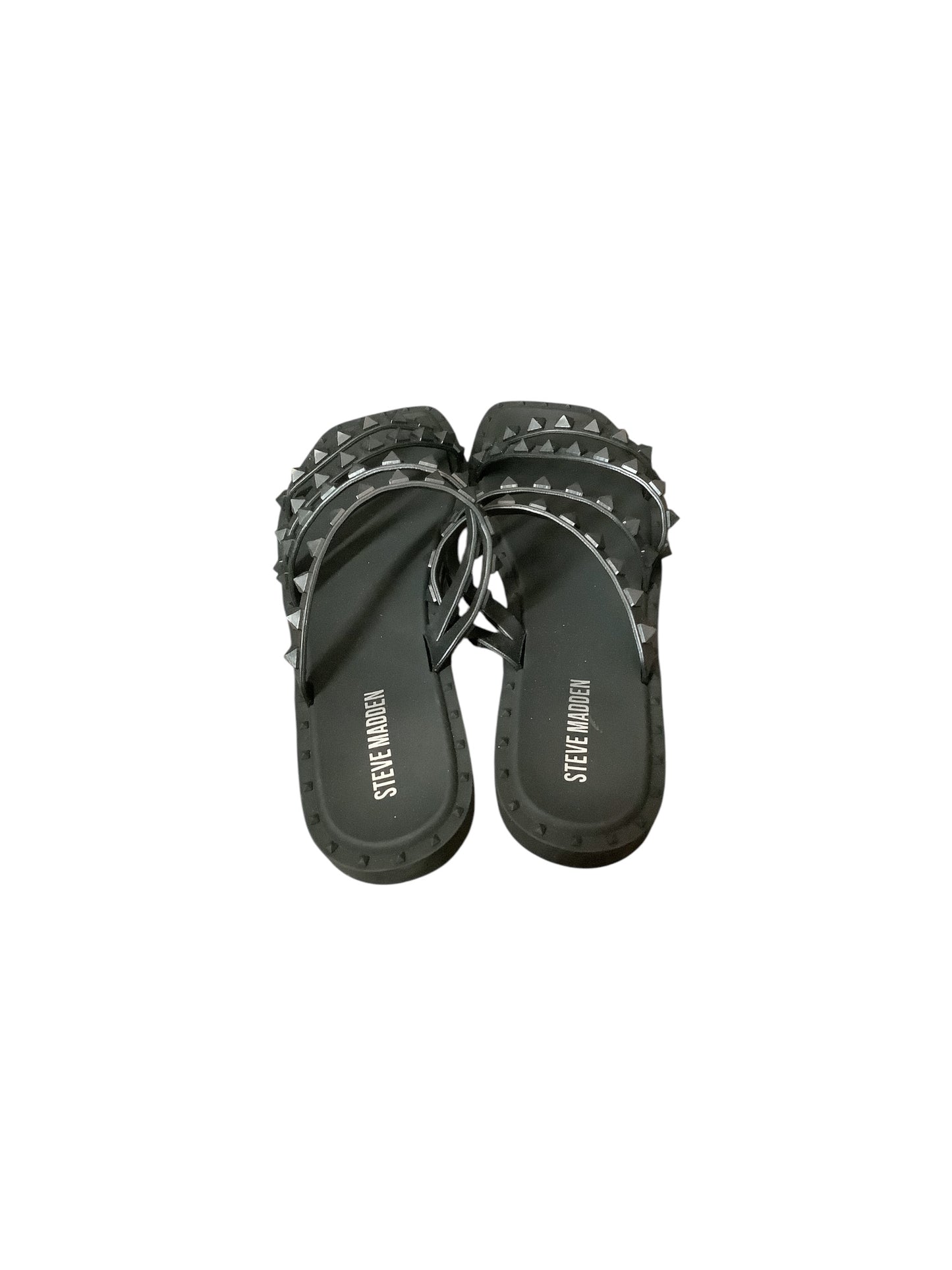 Sandals Flats By Steve Madden In Black, Size: 7