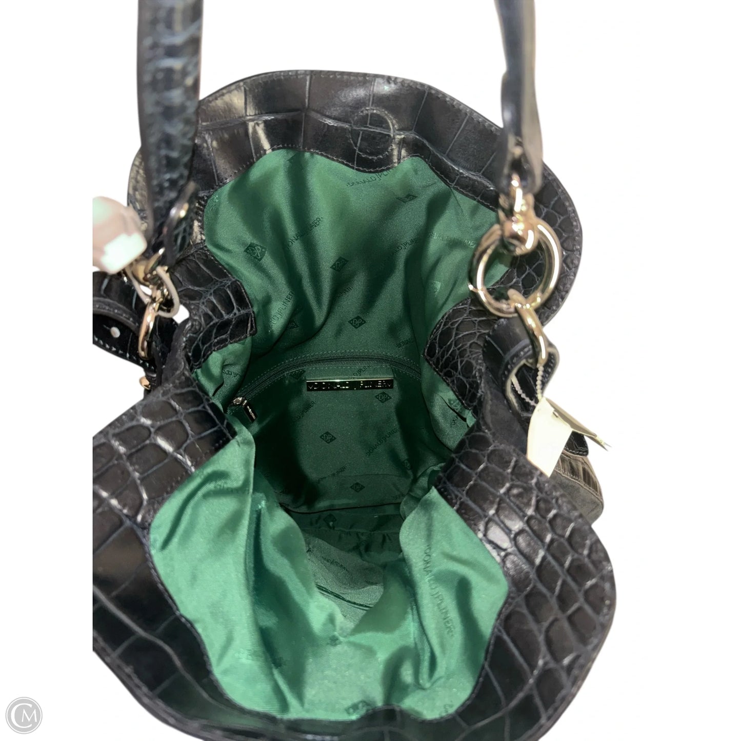 Handbag Leather By Donald Pliner, Size: Large
