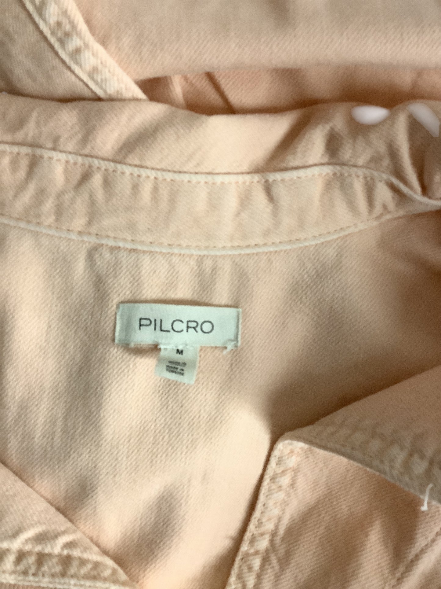 Jacket Denim By Pilcro In Peach, Size: M