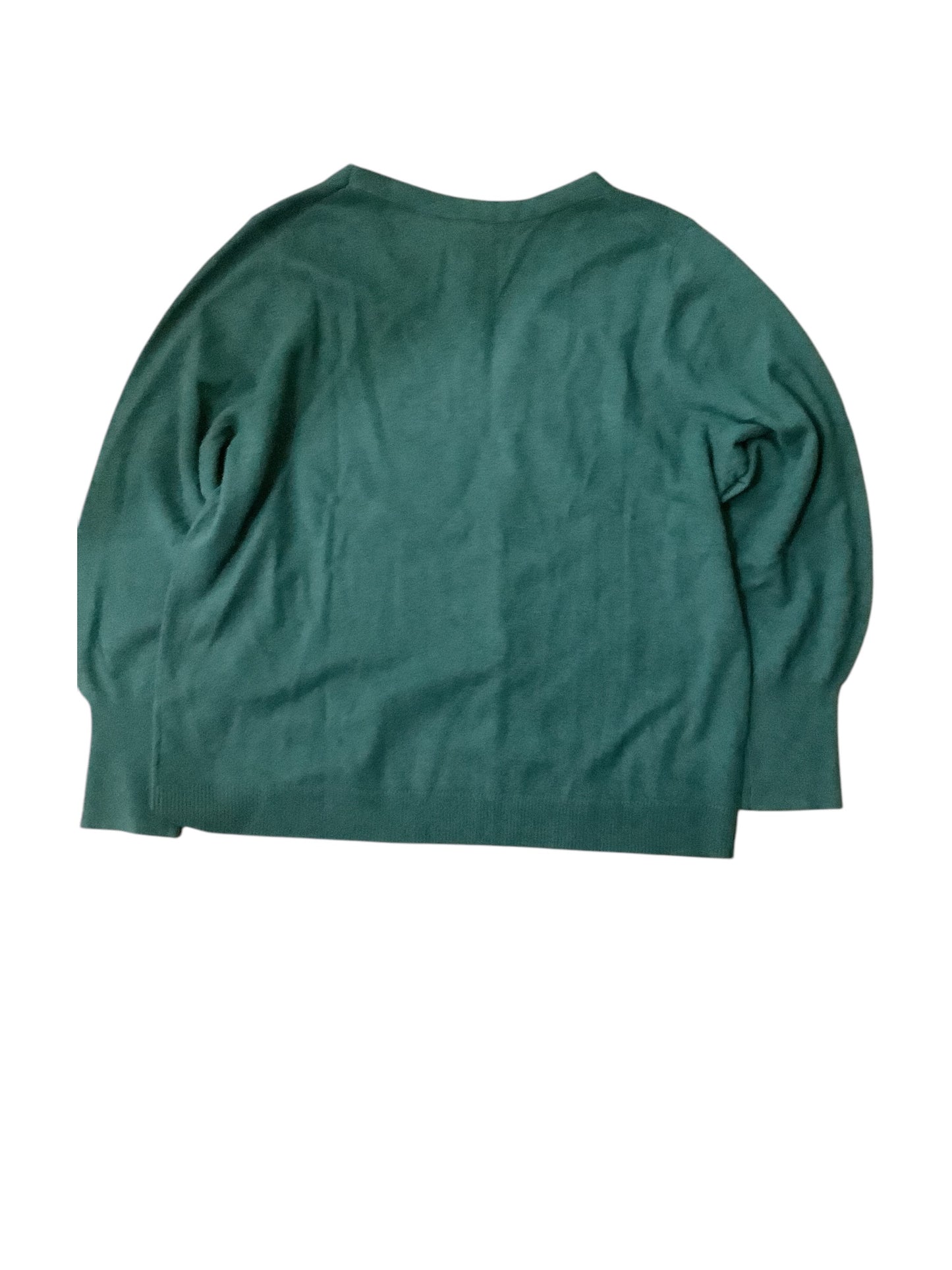 Sweater Cashmere By Talbots In Green, Size: 2x