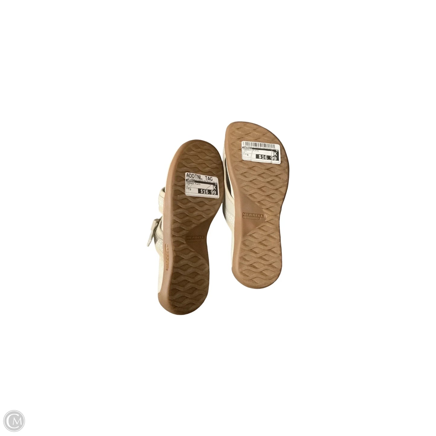 Sandals Flats By Merrell In Tan, Size: 6