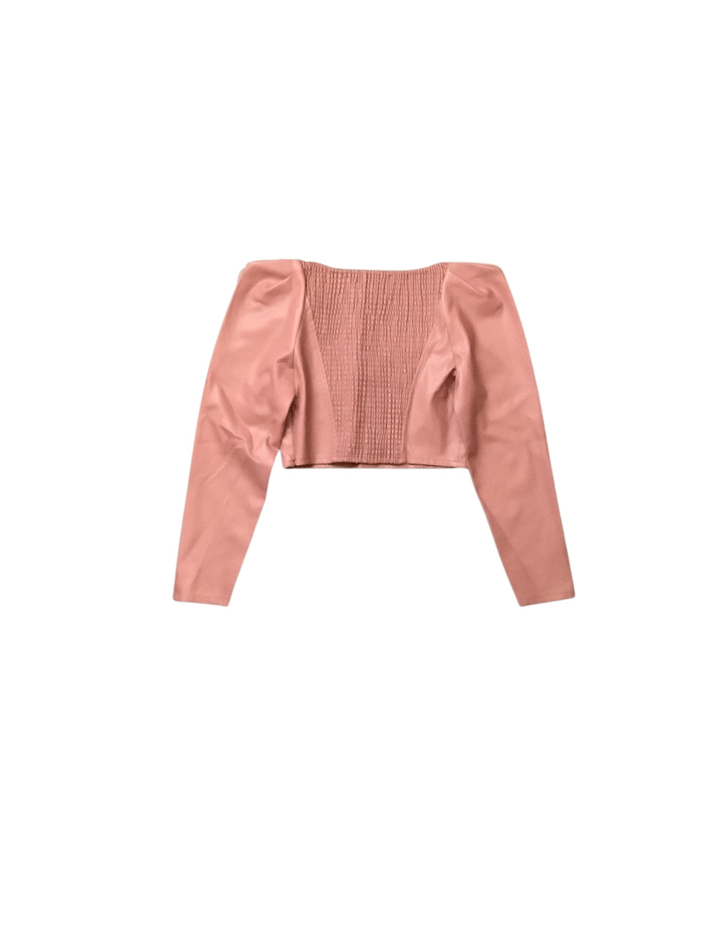 Top Long Sleeve Basic By Zara In Mauve, Size: M