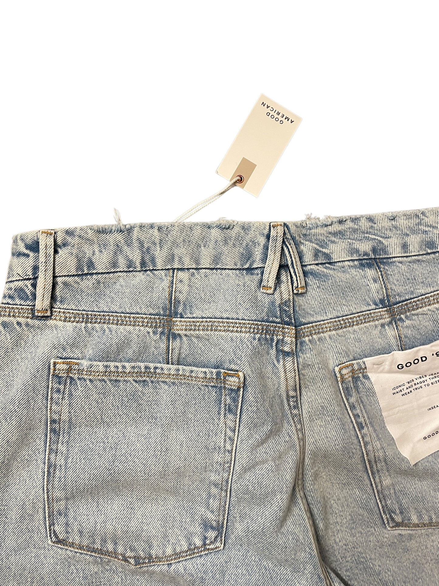 Jeans Straight By Good American In Blue, Size: 14