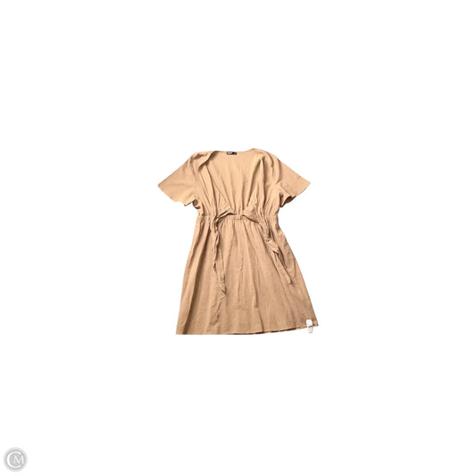 Dress Casual Midi By Shein In Tan, Size: Xxl