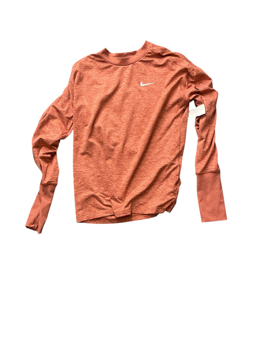 Top Long Sleeve Basic By Nike Apparel In Orange, Size: S