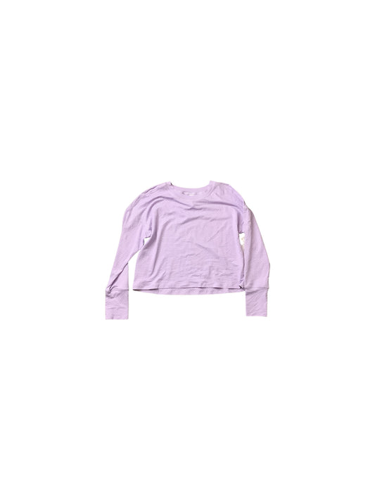 Athletic Top Long Sleeve Crewneck By Rbx In Purple, Size: S