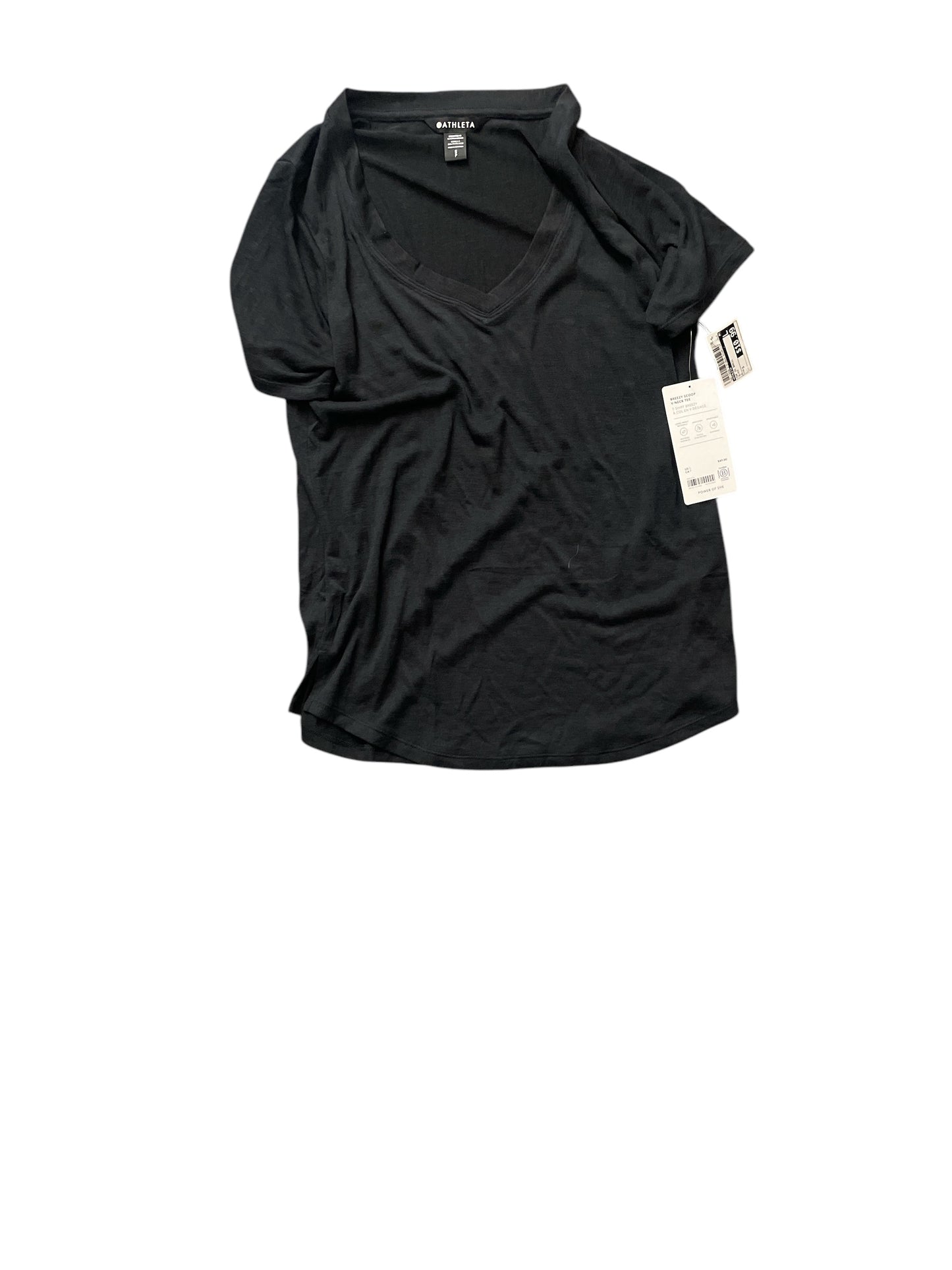 Top Short Sleeve Basic By Athleta In Black, Size: S