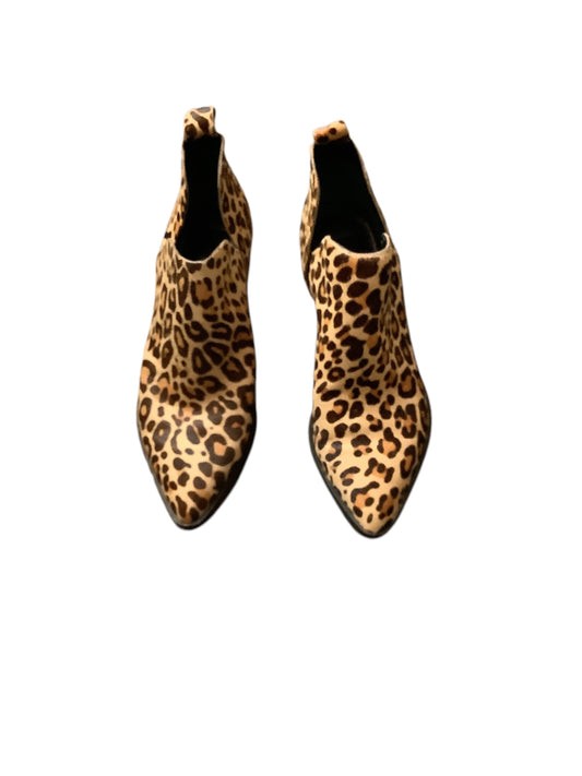 Boots Ankle Heels By Dolce Vita In Animal Print, Size: 7.5