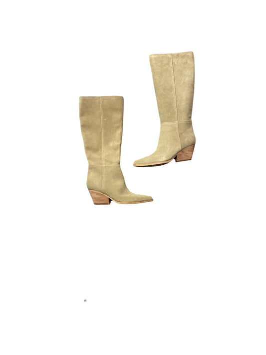 Boots Leather By Marc Fisher In Tan, Size: 9