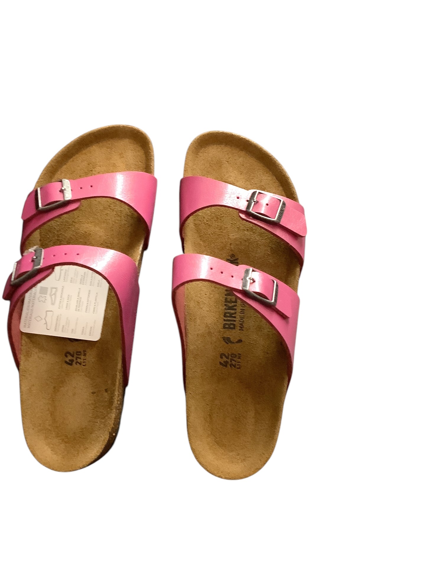 Sandals Flats By Birkenstock In Pink, Size: 11