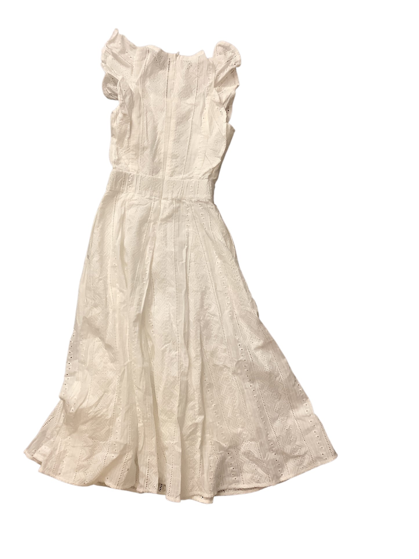 Dress Casual Midi By Clothes Mentor In White, Size: 2