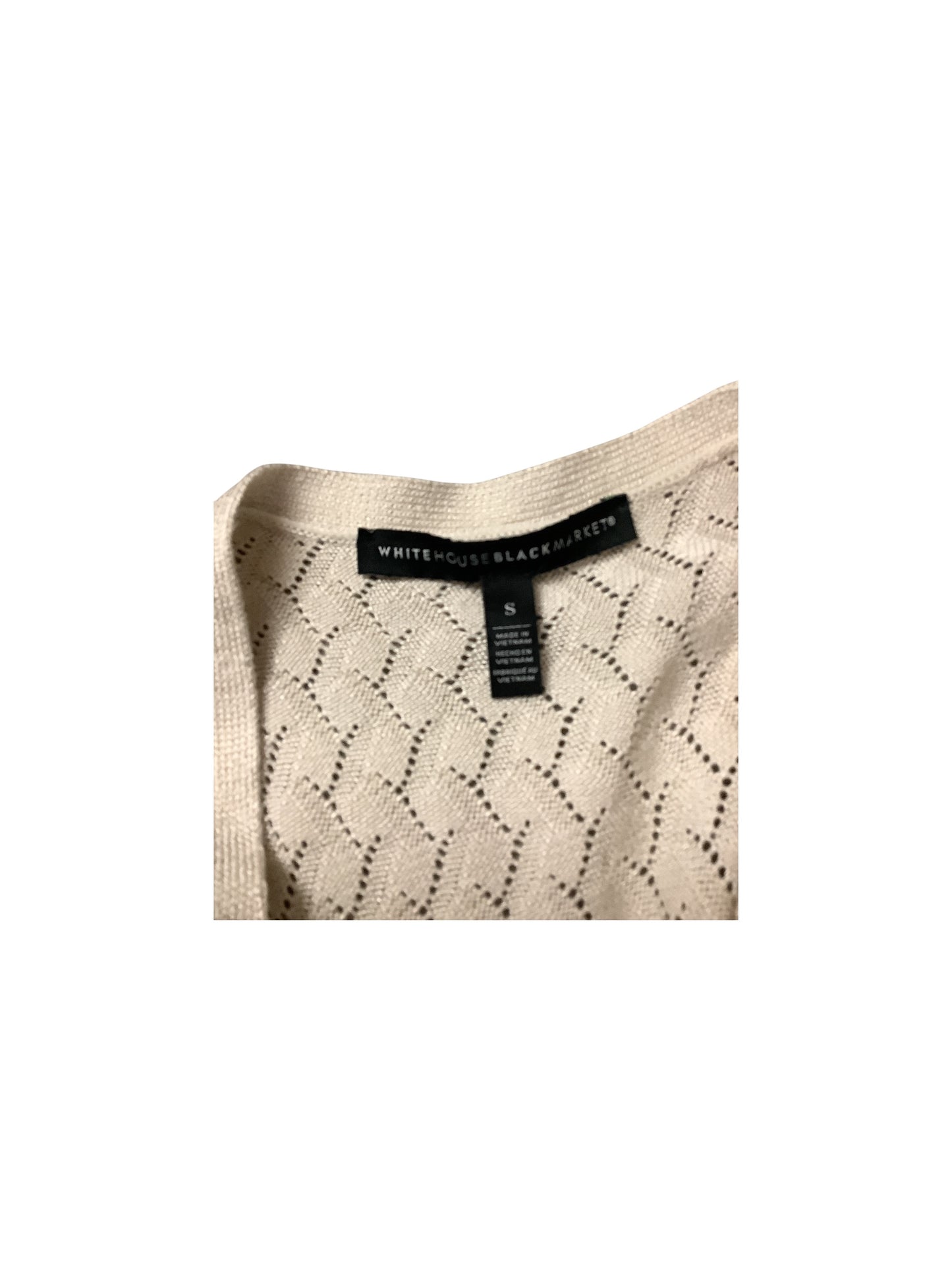 Sweater Cardigan By White House Black Market In Tan, Size: S