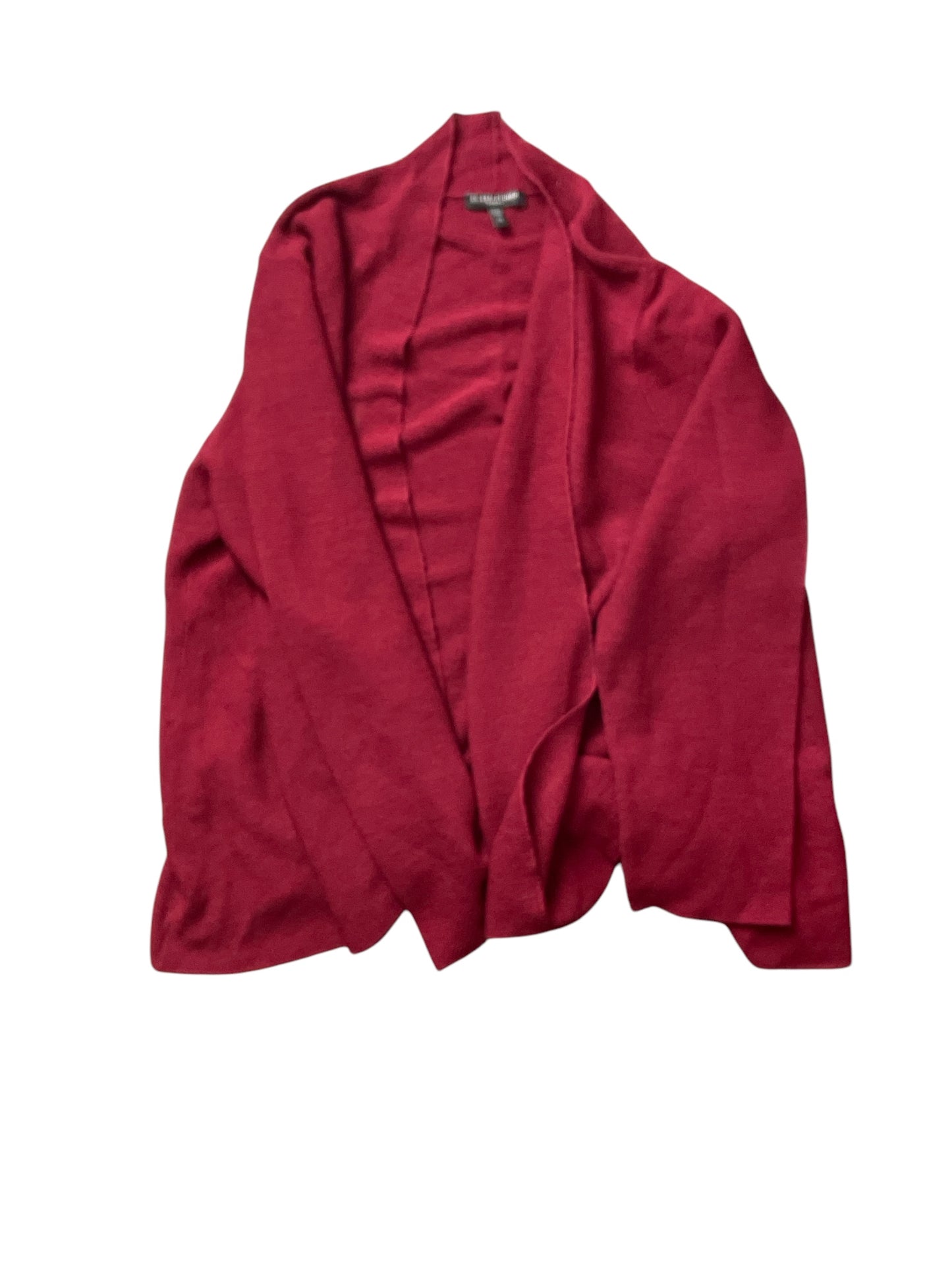 Sweater Cardigan By Eileen Fisher In Red, Size: 3x