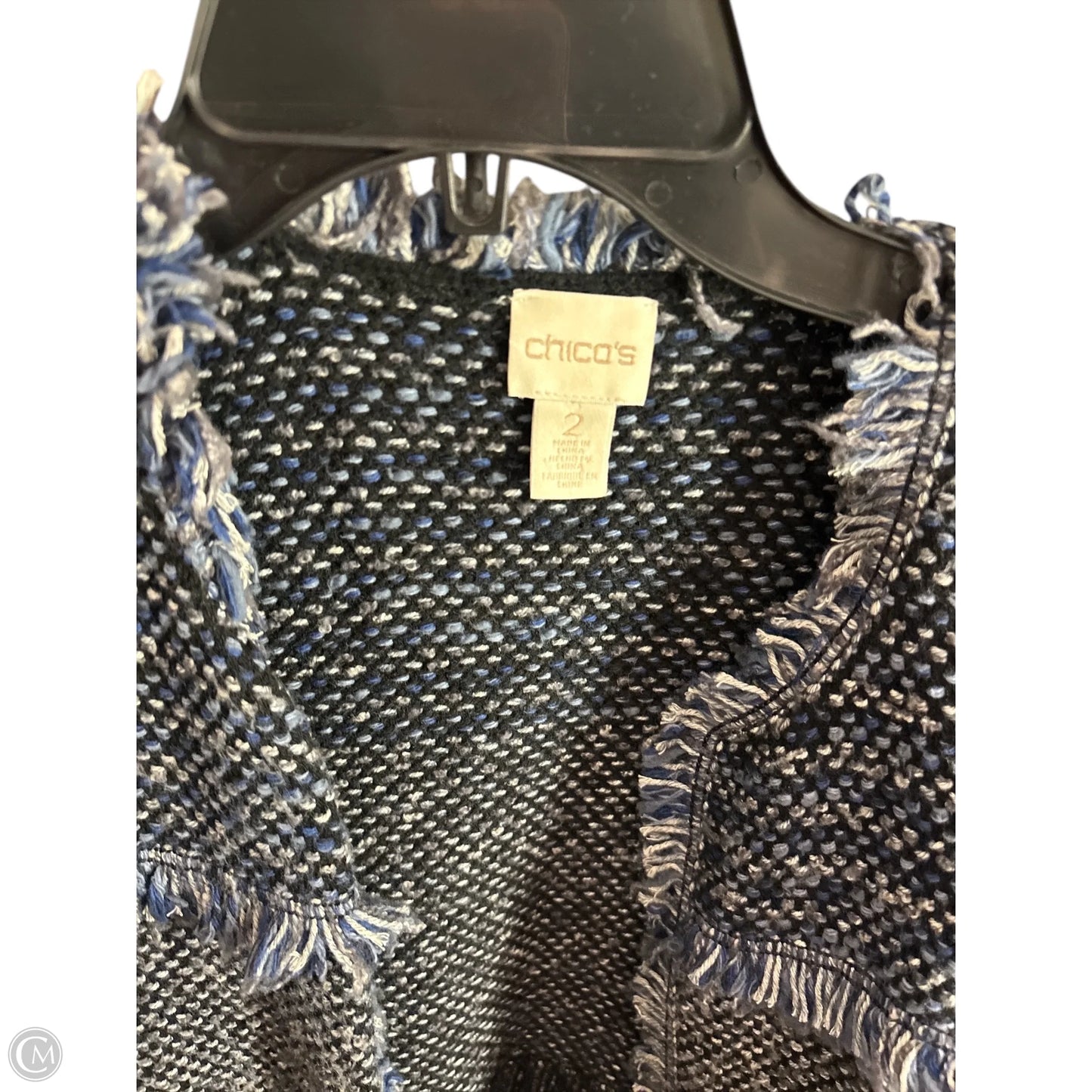 Blazer By Chicos In Blue, Size: M