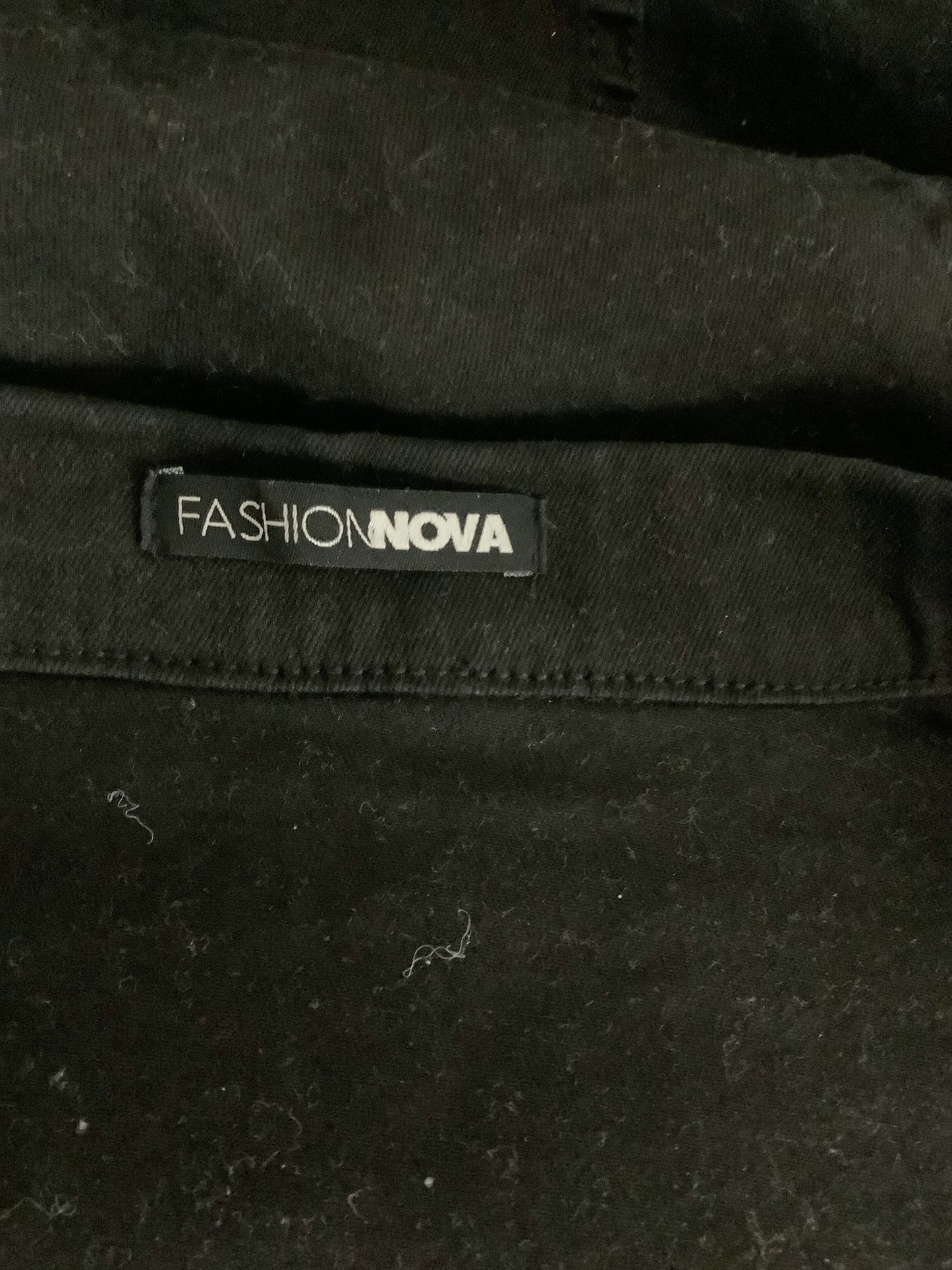 Jacket Denim By Fashion Nova In Black, Size: M