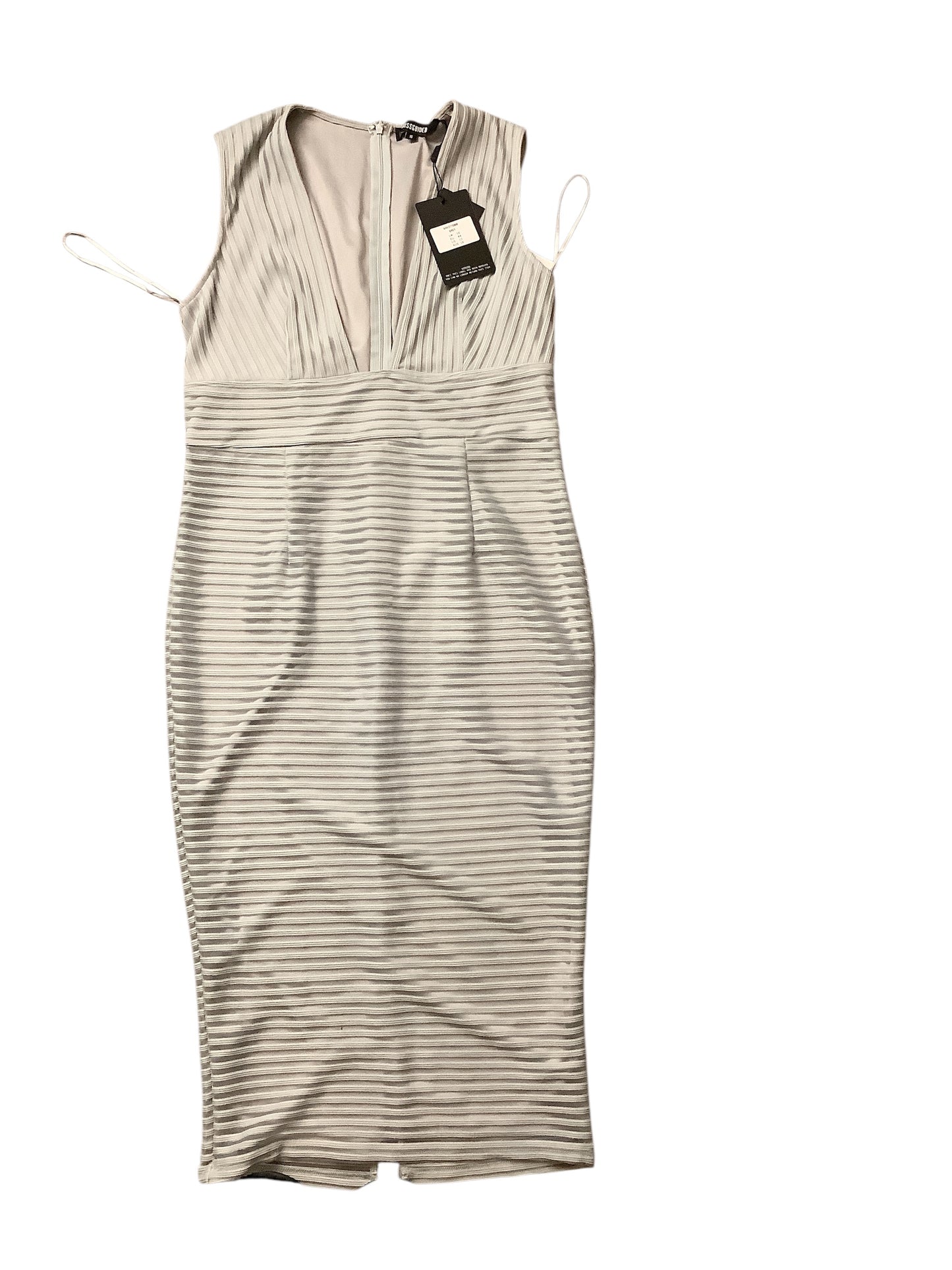 Dress Casual Maxi By Missguided In Grey, Size: 16