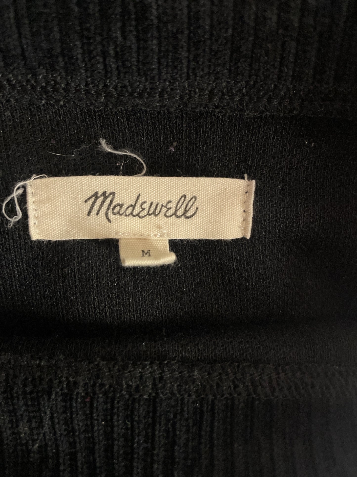 Top Long Sleeve Basic By Madewell In Black, Size: M