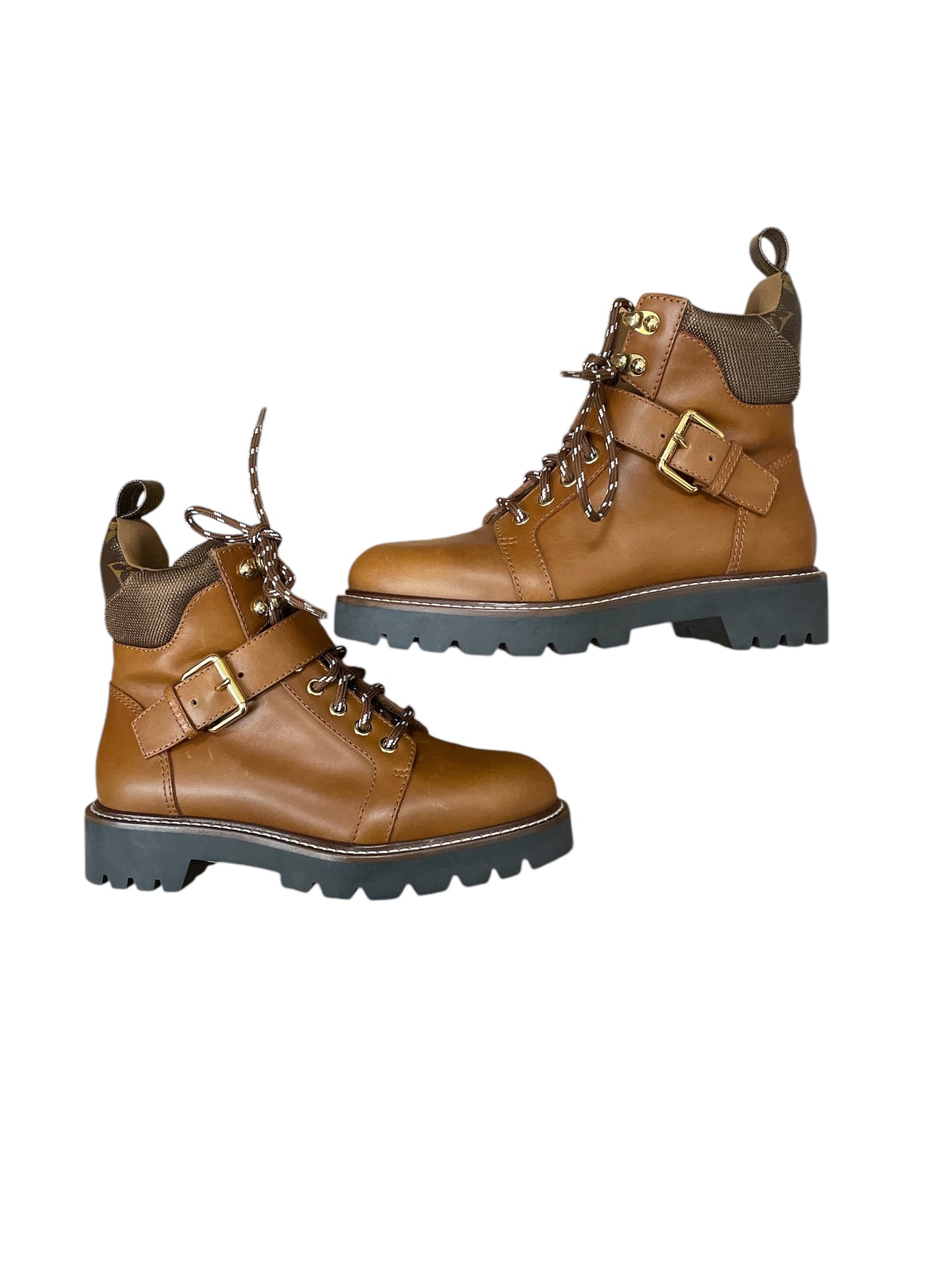 Boots Luxury Designer By Louis Vuitton In Brown